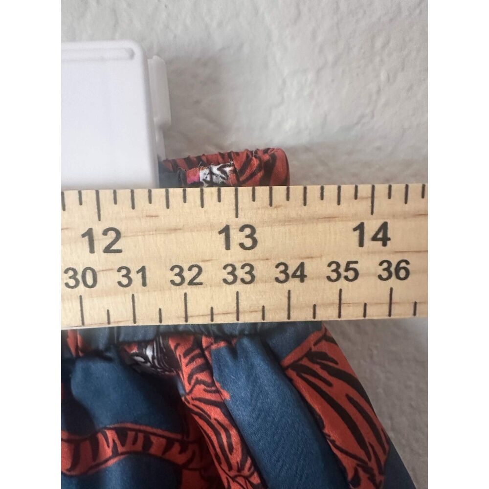 Dressed In Lala Tiger Satin Matching Set Oversized Button Up Tunic & Pants S - Picture 15 of 15